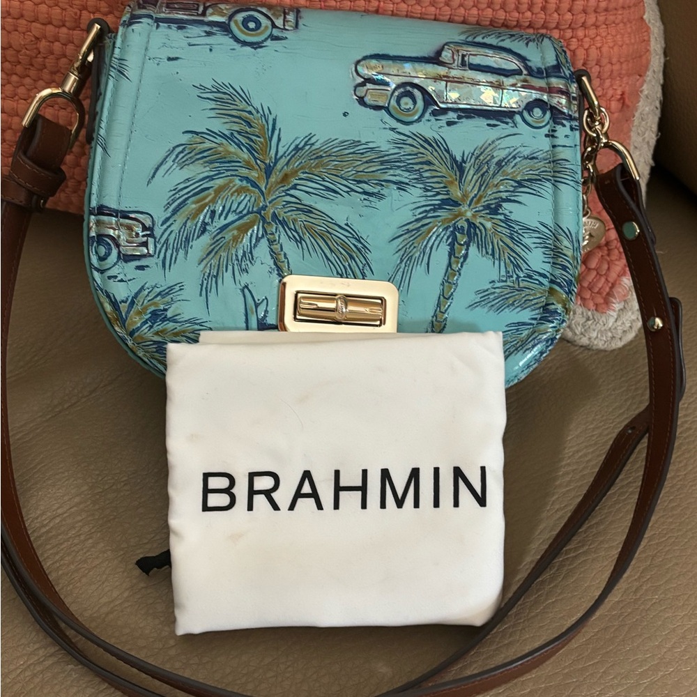 BRAHMIN, Briar Crossbody Leather Bag ~ Copa Cabana Tropic - Picture 8 of 10
